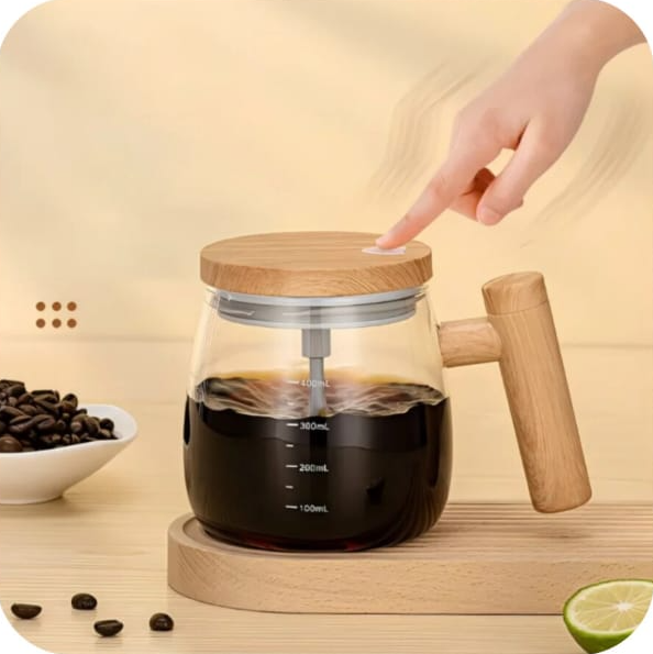 Electric Self Stirring Coffee Cup – USB Rechargeable Automatic Mixing Mug (7000 RPM, 2 Whisk Heads)  Alternative short version (ads ke liye):  Self Stirring Coffee Mug – Automatic USB Rechargeable Mixing Cup