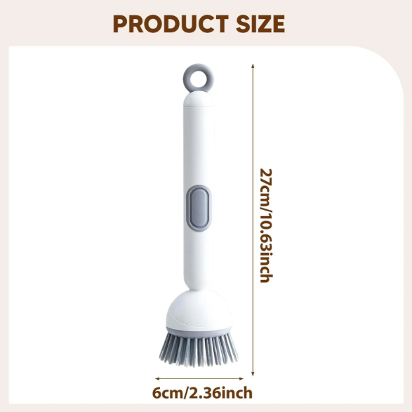 360° Rotating Adjustable Dish Washing Cleaning Brush with Liquid Dispenser