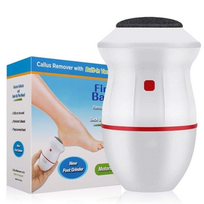 Electric Callus Remover for Feet – Rechargeable Foot File with 2 Roller Heads | Remove Hard Skin & Cracked Heels Instantly