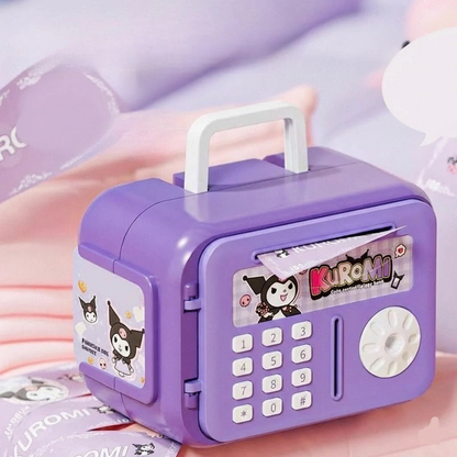 Hello Kitty Mini ATM Piggy Bank – Password Protected Electronic Money Safe for Kids  Alternative Power Title:  Kids Electronic Money Safe – Hello Kitty Password Piggy Bank with ATM Style Lock