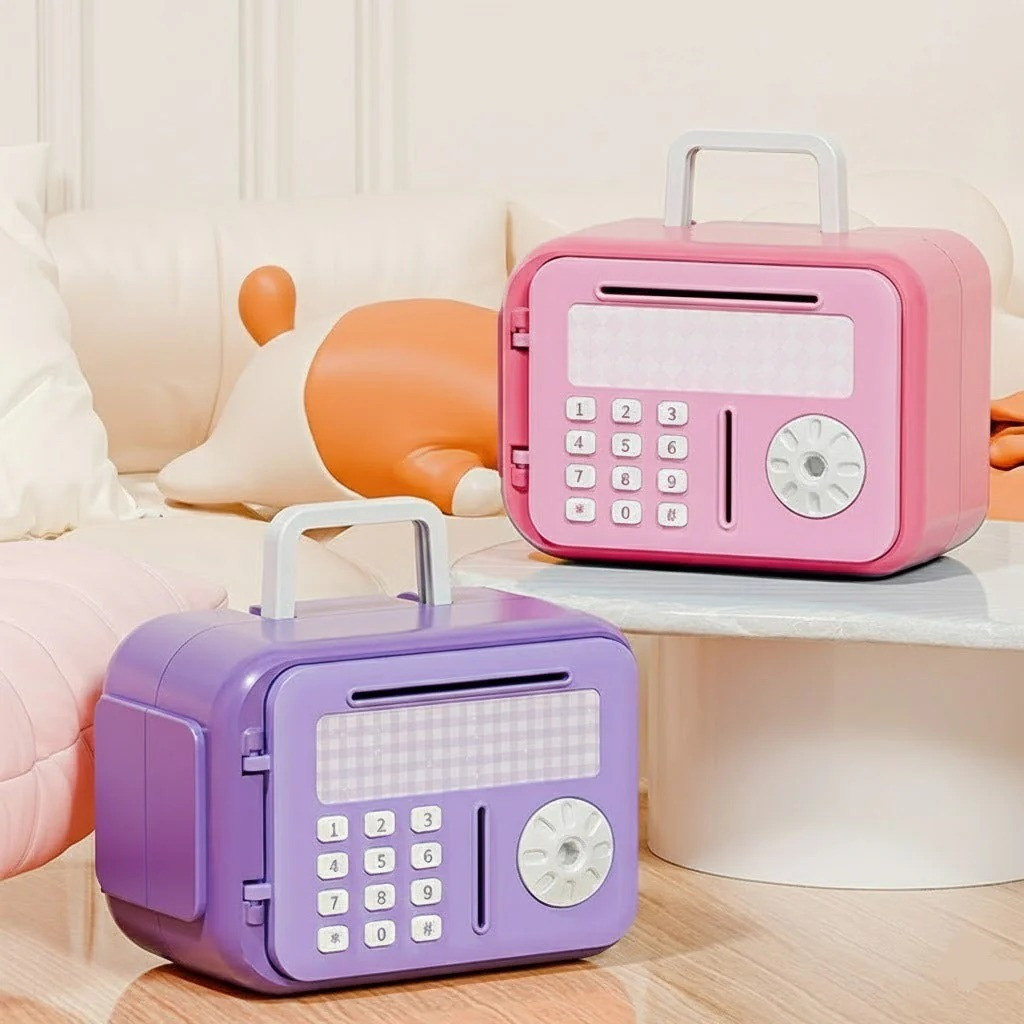 Hello Kitty Mini ATM Piggy Bank – Password Protected Electronic Money Safe for Kids  Alternative Power Title:  Kids Electronic Money Safe – Hello Kitty Password Piggy Bank with ATM Style Lock