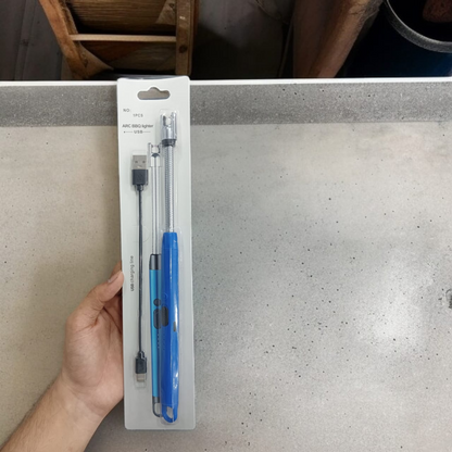 USB Rechargeable Electric Arc BBQ Lighter – Windproof Flameless Flexible Long Neck