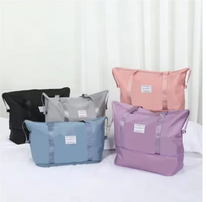 Large Capacity Travel Duffle Bag with Shoe Compartment – Waterproof Weekender Tote for Women