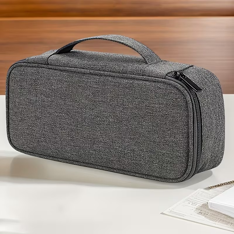 Portable Electronics Organizer Travel Case – Waterproof Cable Storage Bag with Adjustable Dividers for Charger, Power Bank & Accessories