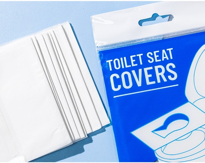 Disposable Toilet Seat Covers 10 Pack – Portable Waterproof Flushable Toilet Seat Protectors for Travel, Public Restrooms, Hospital & Hotel Use